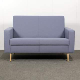 MJ Design 2 hengen Sohva, Harmaa / puu