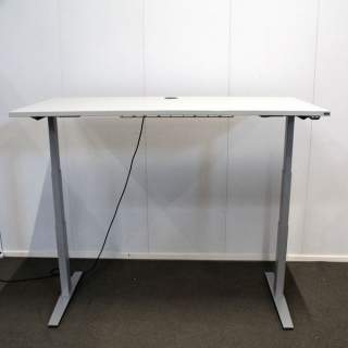 Isku sähköpöytä vaalean harmaa / harmaa 80 x 160 cm