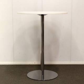 Martela Spot pystypöytä h 85cm, k 110cm, Valkoinen / Kromi