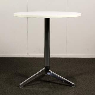 Pedrali Ypsilon yleispöytä, halkaisija 70 cm, valkoinen / kromi