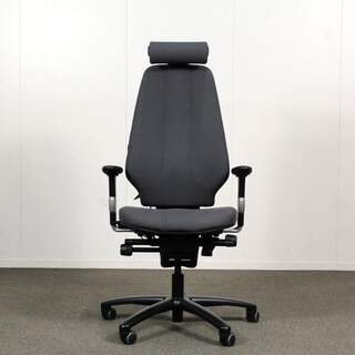 Martela Logic 400 työtuoli, harmaa, käsinojat, niskatuki
