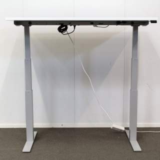Logicdata sähköpöytä, Pa-Ri L650 70 x 120cm, valkoinen / harmaa