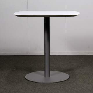 EFG laippajalkainen yleispöytä 70 x 70 cm, valkoinen / harmaa