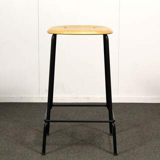 Käytetty Hay Soft Edge jakkara, Tammi / Musta