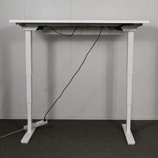 Sähköpöytä 80 x 140 cm, Valkoinen