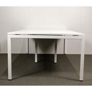 Kinnarps Nexus neuvottelupöytä 120 x 240 cm, valkoinen / valkoinen