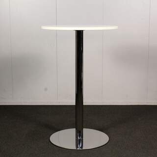 Isku pystypöytä h 70cm, k 110cm, Valkoinen / kromi