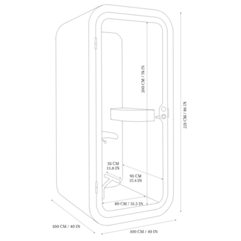 Framery O Standard, Valkoinen, Heti saatavilla