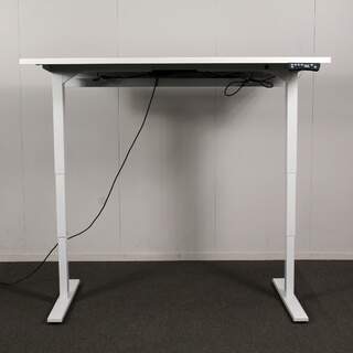 RS3 sähköpöytä 80 x 140 cm, valkoinen / valkoinen