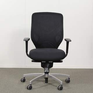 Wilkhahn IN 184/7 työtuoli, Musta, käsinojat