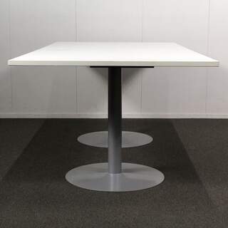 Duba neuvottelupöytä 100 x 200 cm, Valkoinen / harmaa