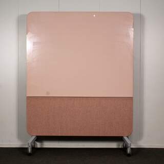 Lintex Mood Fabric Mobile ilmoitustalu, lasi / kangas, pinkki/punainen, 196 x 150 cm
