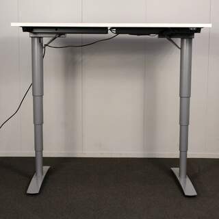 Isku Sähköpöytä 80 x 140 cm, valkoinen / harmaa