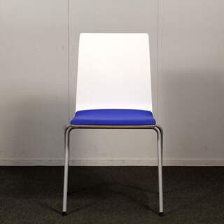 Isku Rudolf tuoli, valkoinen / harmaa / sininen