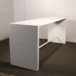 Martela Chat pystypöytä,  65 x 220 cm, korkeus 90 cm, valkoinen