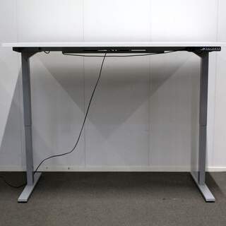 Sähköpöytä 80 x 160cm, Valkoinen / harmaa, muistipaikat