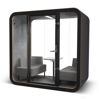 Framery Q Meeting Maggie, Musta, Heti saatavilla