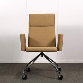 Martela Form neuvottelutuoli, vaalean ruskea / kromi