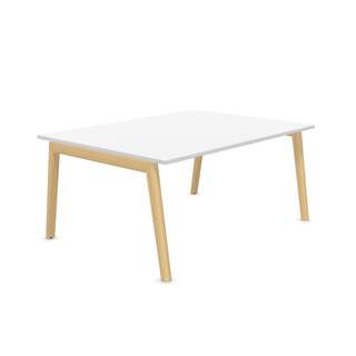 Nova Wood neuvottelupöytä 120 x 240 cm, Valkoinen / Saarni