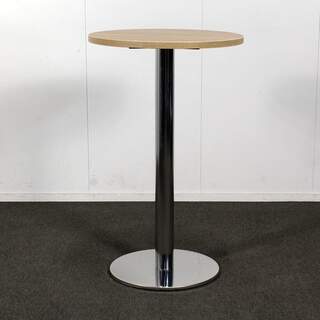 Pedrali pystypöytä, halkaisija 60 cm, tammi / kromi, K 97 cm