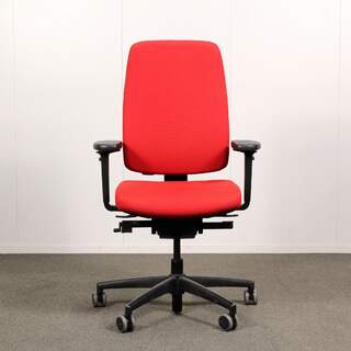 Isku Still työtuoli, punainen, käsinojat