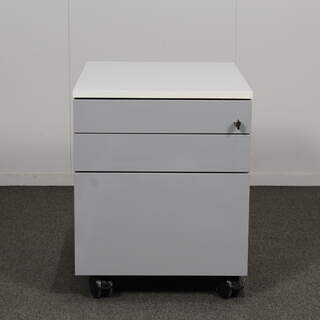 Martela Cupio laatikosto, 3 laatikkoa, valkoinen / harmaa