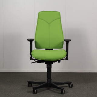 Kinnarps 6000/8000 työtuoli, vihreä, käsinojat