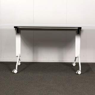 Taittokansipöytä, 70 x 140,  Vaaleanharmaa / valkoinen