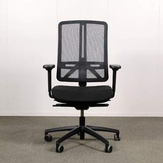 Rim Flexi työtuoli, musta, käsinojat