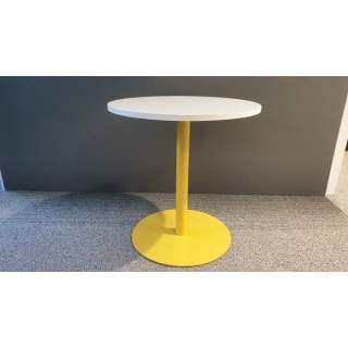 Martela Spot pöytä, Halk. 70cm, Keltainen / Valkoinen
