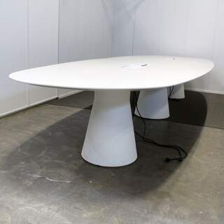 Andreu World Reverse neuvottelupöytä, Valkoinen / puukuvio