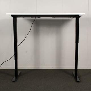 Isku Sähköpöytä 80 x 140cm, valkoinen / musta