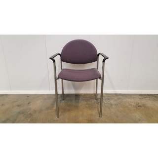 Martela Versa asiakastuoli, Violetti/kromi, Käsinojat