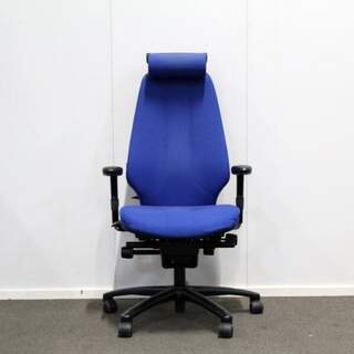 Logic 400 työtuoli, sininen, käsinojat, niskatuki