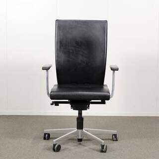 Sedus mr24 työtuoli, käsinojat, musta nahka