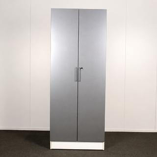 Martela Conti ovikaappi, Vaalea / harmaa, 5 hyllyväliä