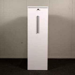 Kinnarps apteekkarikaappi vasen, valkoinen, harmaa vedin