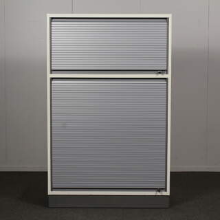 Martela Combo rulokaappi, 3 hylllyväliä, harmaa / valkoinen