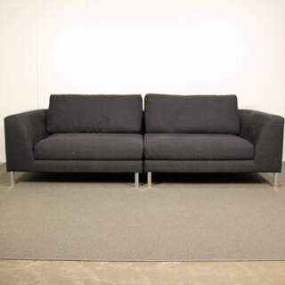 Asko 3 hengen sohva, tummanharmaa
