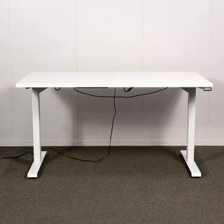 RS2 sähköpöytä 80 x 140 cm, valkoinen / valkoinen