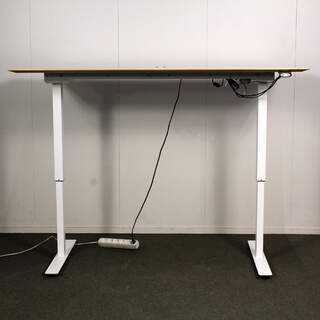 Sähköpöytä 80x160 cm, valkoinen / valkoinen