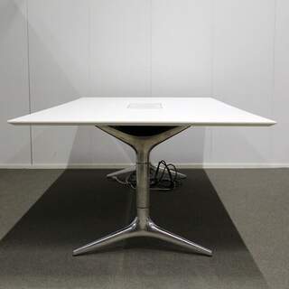 EFG HideTech neuvottelupöytä 240 x 120cm, Valkoinen / kromi