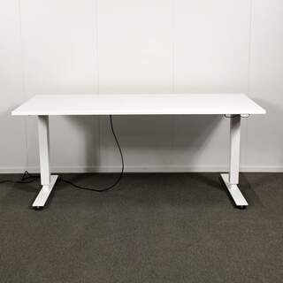 EFG Sähköpöytä 80 x 160cm, valkoinen / harmaa, Uusi kansi