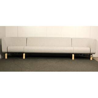 Materia Point sohva, Harmaa / puujalat, L 345 cm