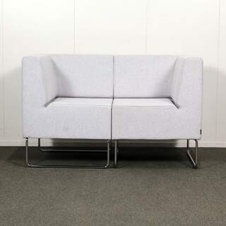 Pedrali 2-H Sohva, Harmaa / kromi