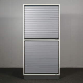 Martela Combo rulokaappi, 4 hylllyväliä, harmaa / valkoinen